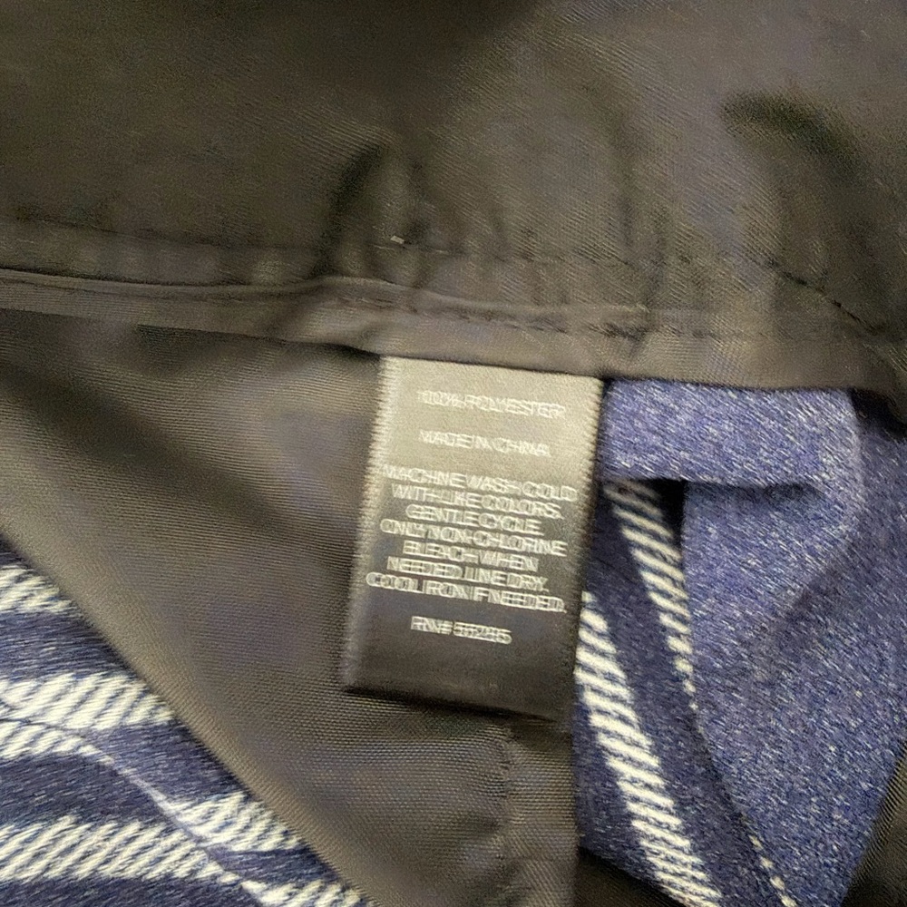 Express High Rise Navy and Pink Striped Pants - Ankle - Size M - Picture 7 of 7